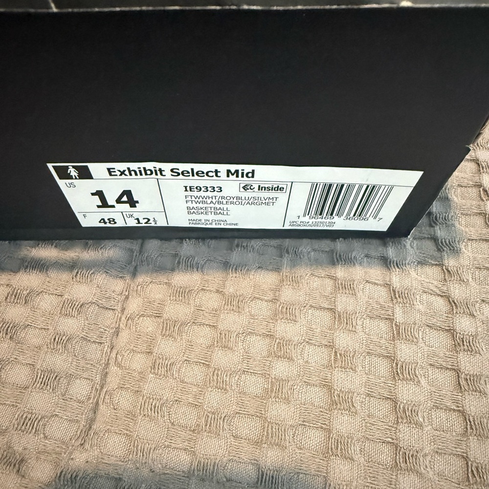 Adidas Exhibit Select Mid Women’s Basketball Shoes – White/Royal Blue (Size 14 - Picture 12 of 13